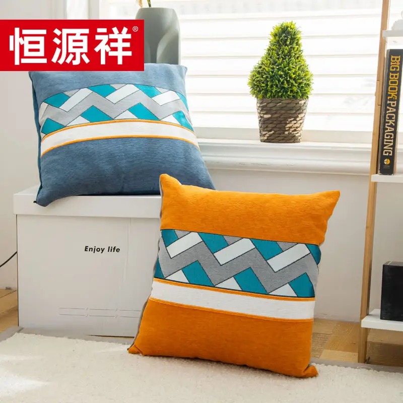 恒源祥TDK1003-3休闲靠垫(兰)单位:只_高清大图