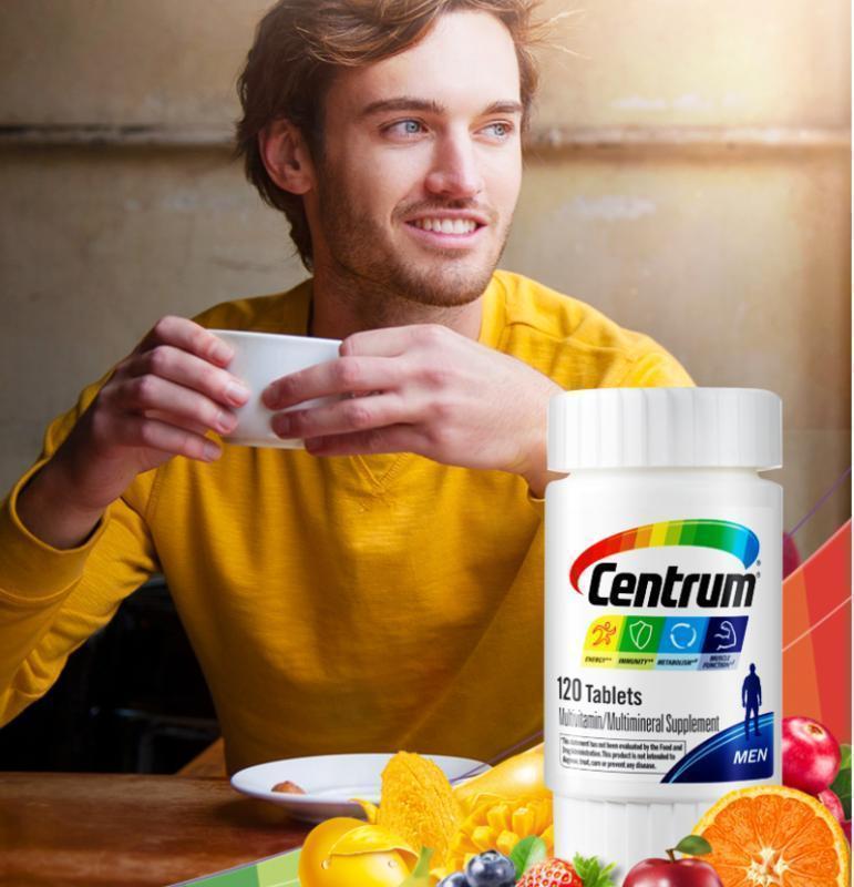 [舒缓疲劳,男士专属]Centrum 善存 男士复合维生素 120粒/瓶 美国进口高清大图