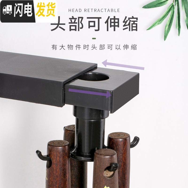 三维工匠厨房免打孔无痕墙壁置物架免钉粘钩挂钩挂勺子挂架可旋转挂钩多用 银色旋转4钩[PP材质]3个装