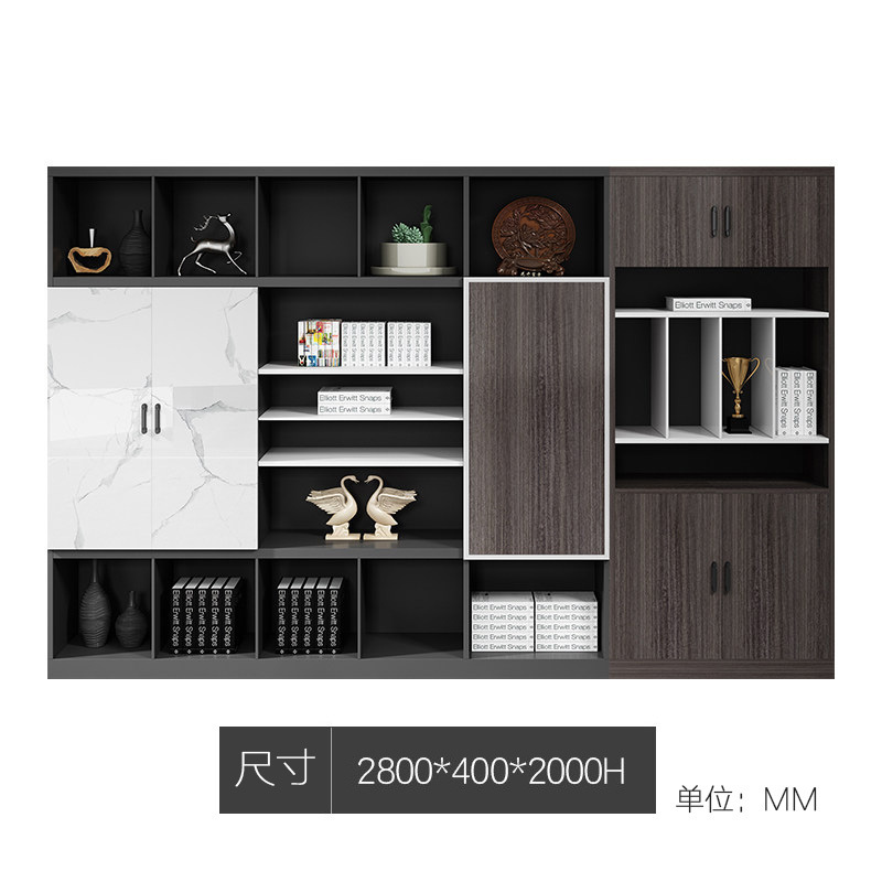 慧采云 办公家具落地文件柜环保板式高柜资料柜书柜储物柜置物柜架收纳柜