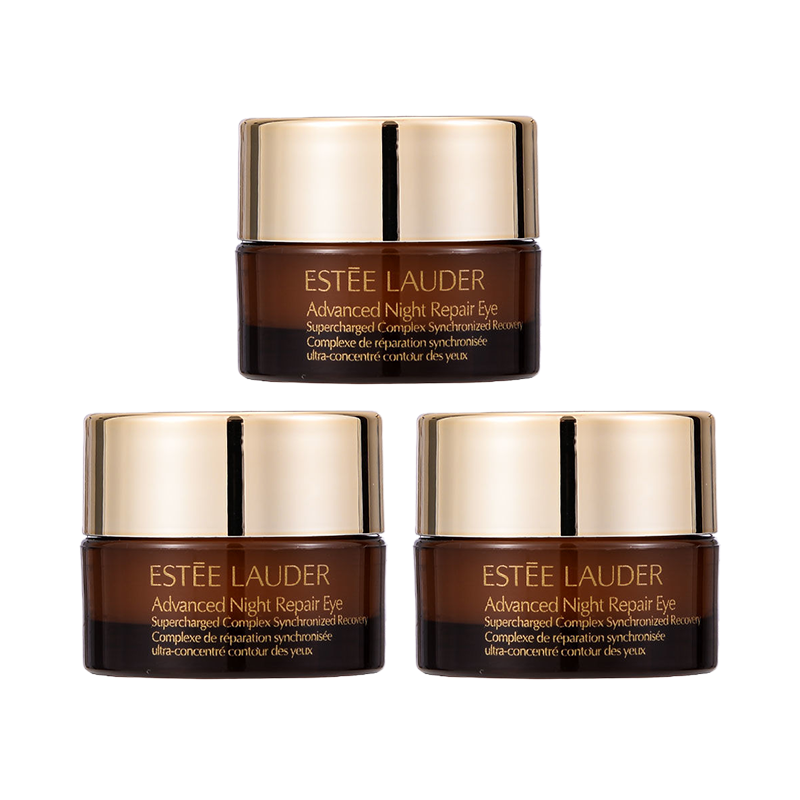 雅诗兰黛(Estee Lauder) 小棕瓶眼霜5ml小样 ANR抗蓝光特润修护淡化细纹三瓶装