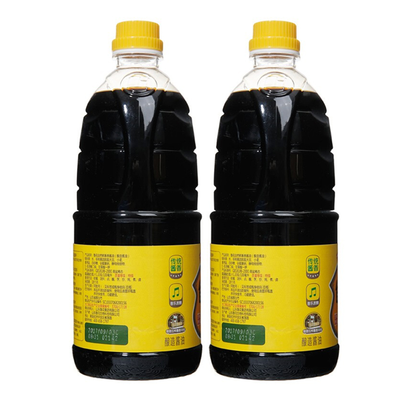 鲁花自然鲜酱香酱油 1L*2瓶(部分地区不发货,具体区域请参考详情)