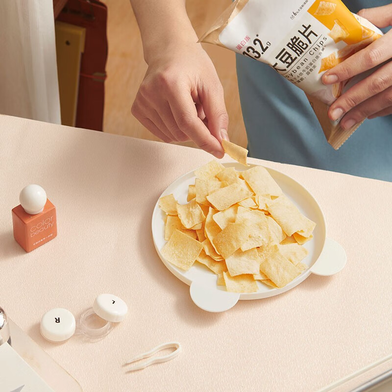 来伊份 大豆脆片28g*3膨化休闲零食蒜香味小吃下午茶办公室零食薯片袋装高清大图