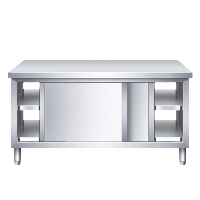 铭思达不锈钢双通操作台高清大图