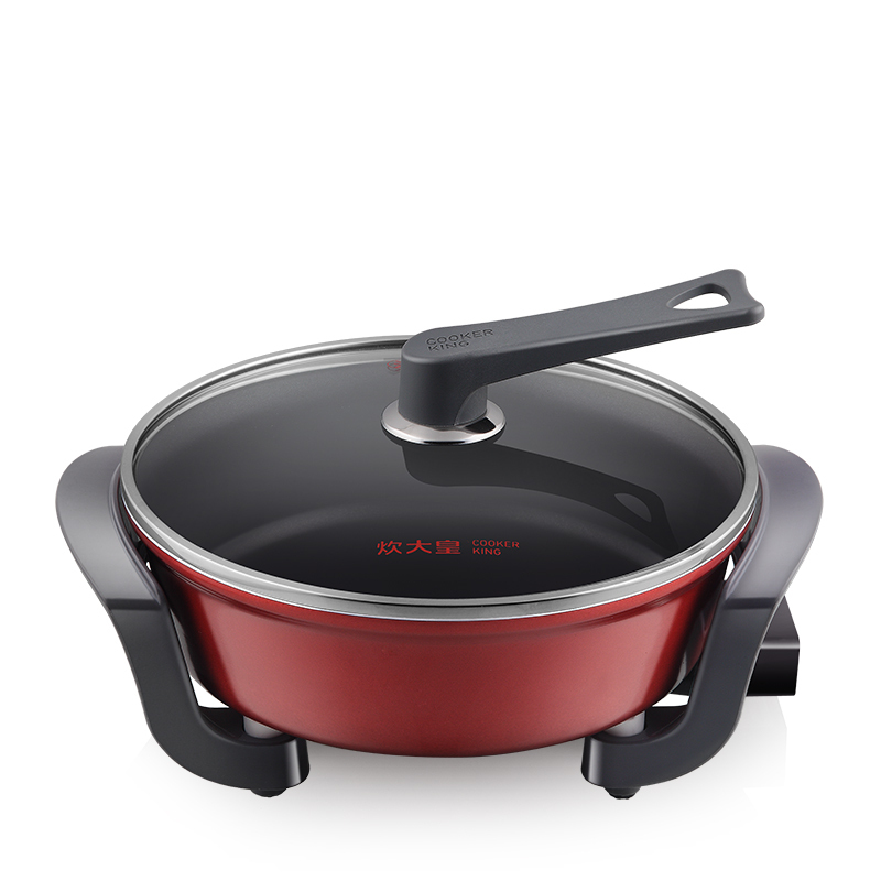 炊大皇(COOKER KING) 电火锅多功能韩式电火锅 家用小火锅五档控 易洗不粘锅K2828