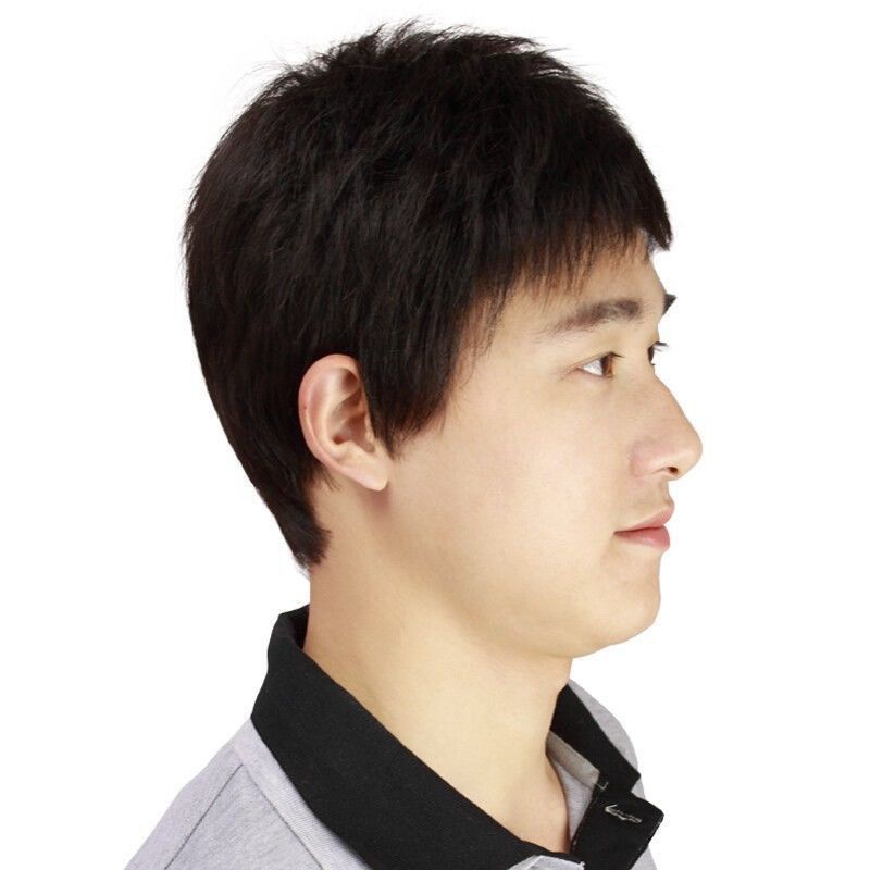 中老年假发男帅气全头男士假发韩版短假发套逼真自然老年人假头套自然