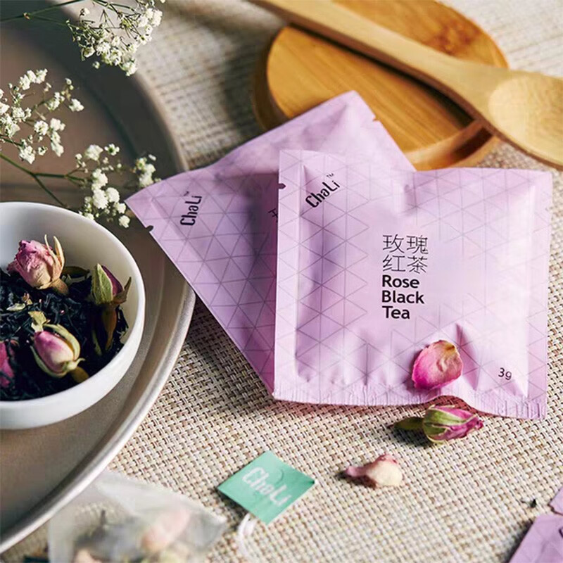 茶里(chali)桂花乌龙茶叶 原叶花草茶三角包袋泡茶养生茶36g (12袋/盒)高清大图