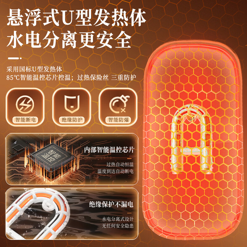 赛亿电热水袋暖手宝暖宝宝暖水袋充电暖手袋暖水宝防爆取暖神器NS513高清大图