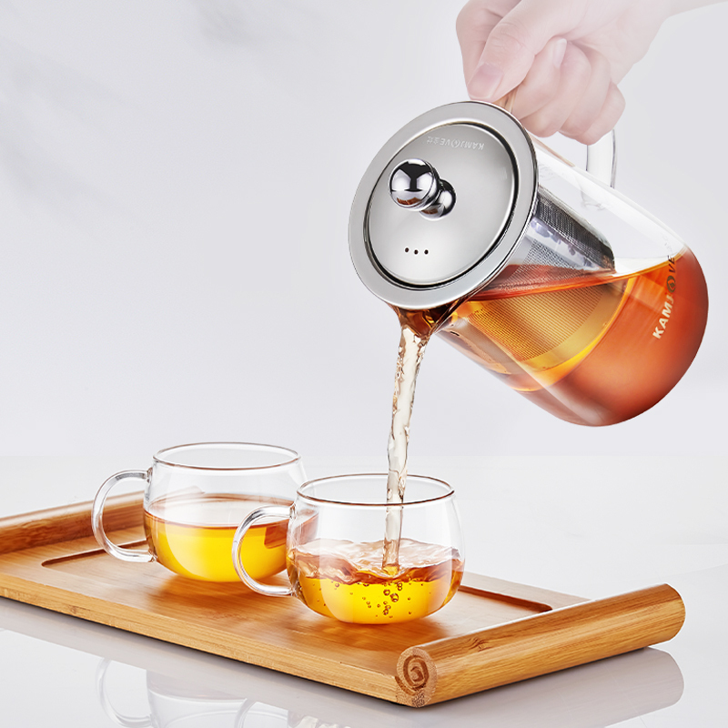 KAMJOVE/金灶 A系列茶道杯 飘逸杯 泡茶壶 水壶 耐热高硼硅玻璃壶 功夫茶具 食品级304不锈钢滤网 办公室水具