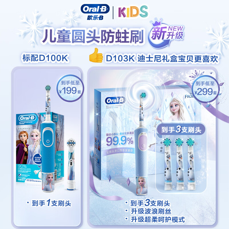 欧乐-B儿童牙刷D103K礼盒装高清大图