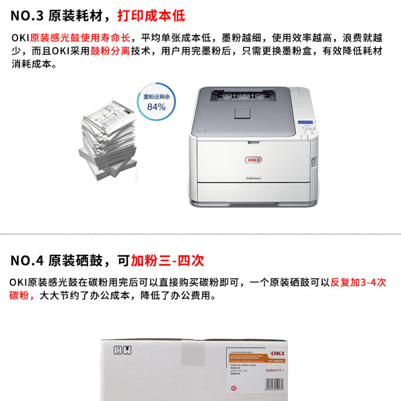 OKI耗材44968302原装硒鼓感光鼓 适用于C331sdn/C331dn高清大图