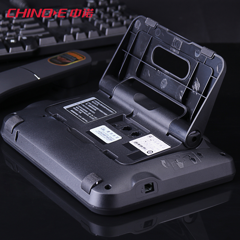 中诺(CHINO-E)G076录音电话自动手动录音固定家用商务办公座机语音留言电话簿 典雅白