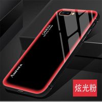 OPPOR11手机壳炫光玻璃R11S硅胶男女款R11Plus/R11SPlus防摔超薄 炫光粉 *OPPOR11SPlu