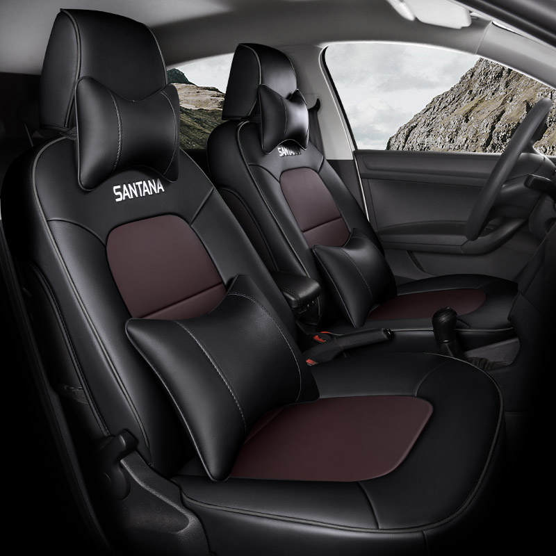敬平大众新汽车坐垫全包座套151617181920款四季座椅套桑塔纳专用黑咖