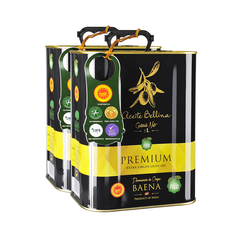 蓓琳娜(Bellina)至尊版PDO特级初榨橄榄油3L 烹饪用油 干拌用油 非转基因橄榄油