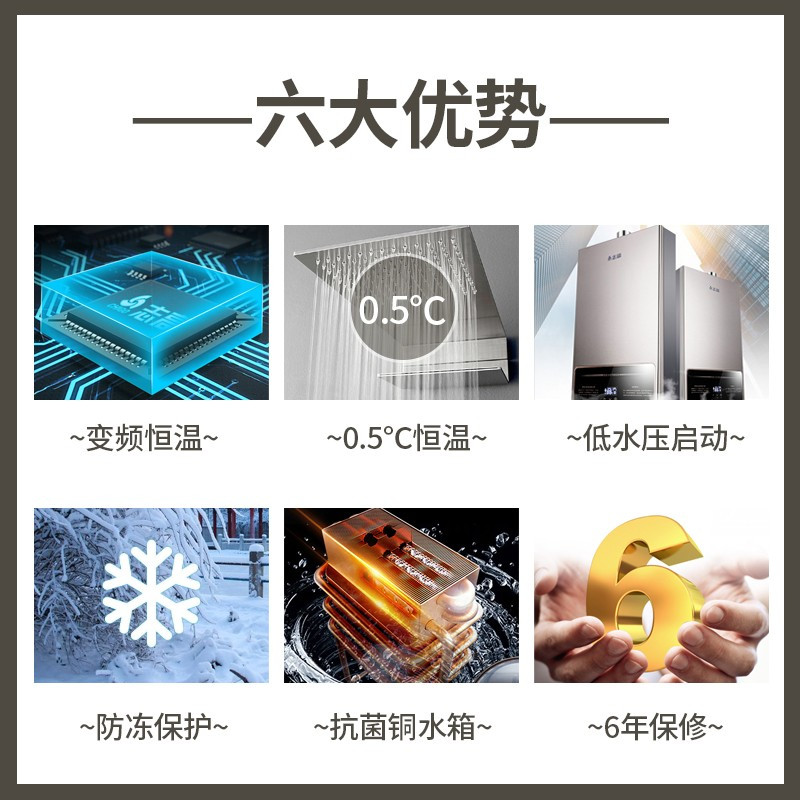 志高(CHIGO)燃气热水器 热水器升级变频恒温强排式低水压启动防冻大水量煤气家用[25年老品牌] 10升低配普通恒温+