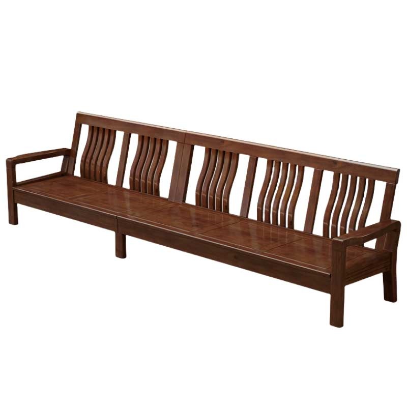 铭思达实木沙发五人位张高清大图