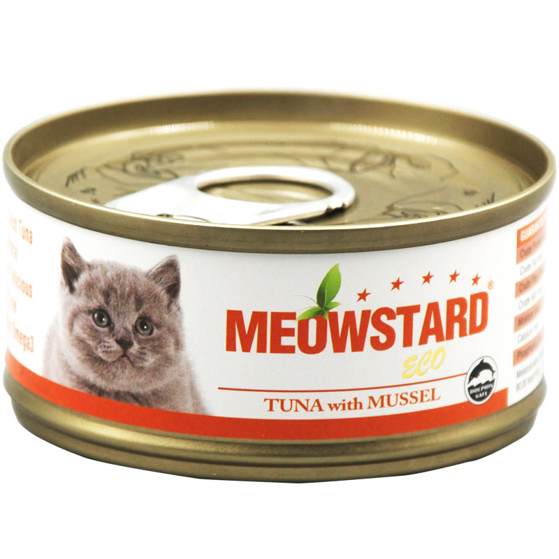泰国喵达ECO无谷物红肉吞拿鱼猫罐/猫罐头80g*12罐6味拼