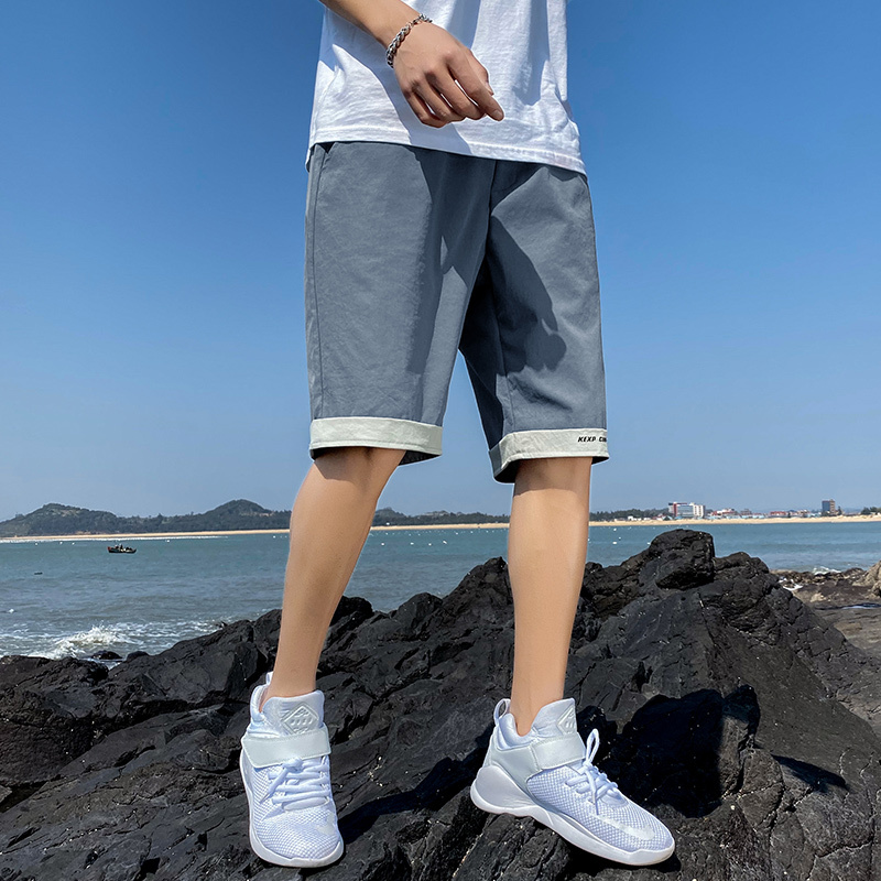 年短裤男士夏季宽松休闲潮流外穿五分中裤子潮牌ins男生jcs238视频