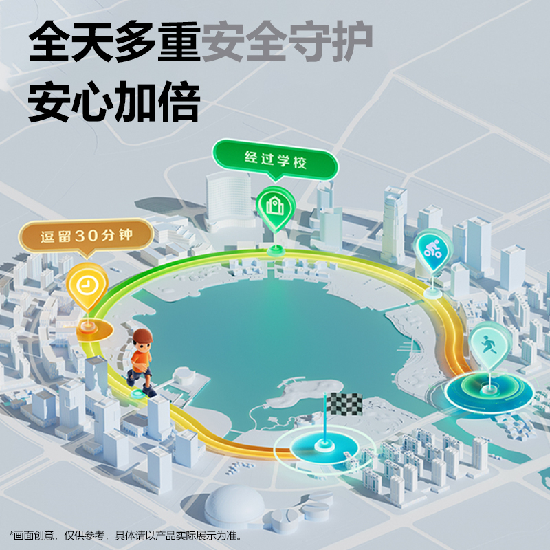 小天才儿童电话手表Z8A霞光紫 儿童智能手表视频通话4G全网通 定位手表儿童电话手表高清大图