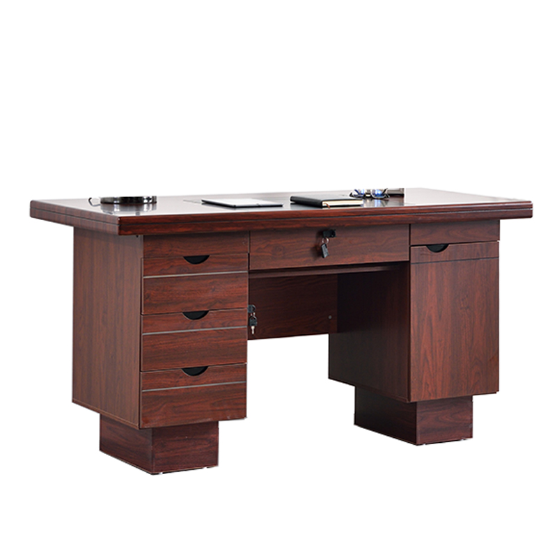 晋鑫辉 中式办公桌椅组合台式电脑桌现代简约油漆政企单人职员桌财务桌高清大图