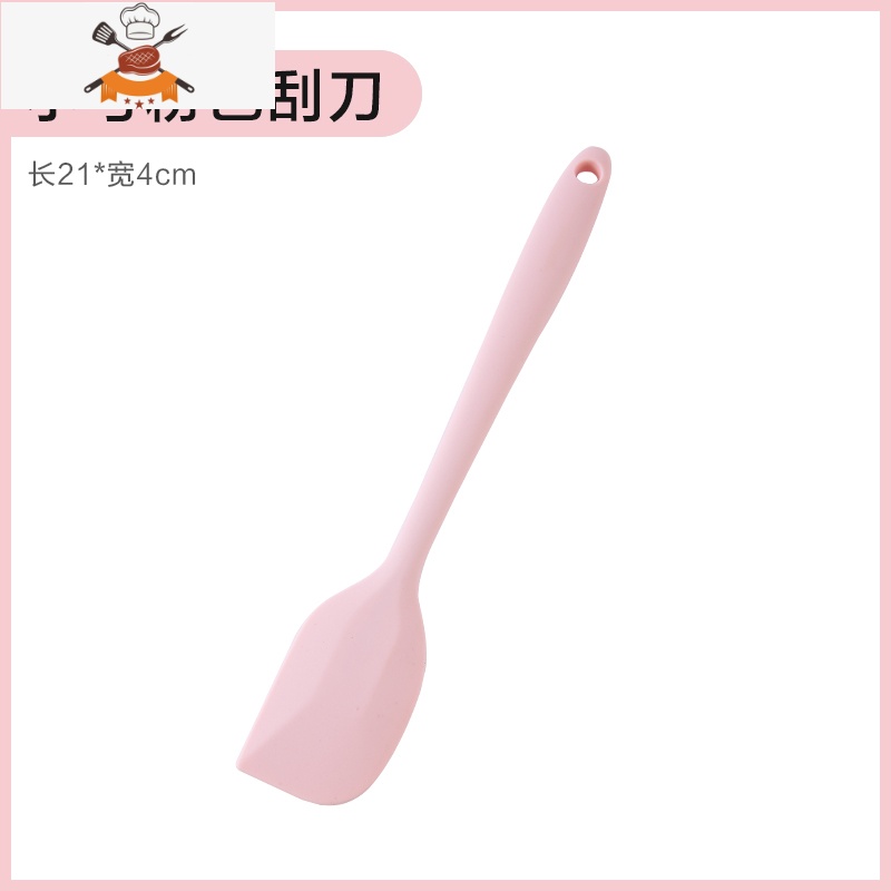 油刷子厨房烙饼食用烘焙小毛刷煎饼耐高温家用硅胶烧烤油刷 敬平 小号粉色【刮刀】1M2D6T