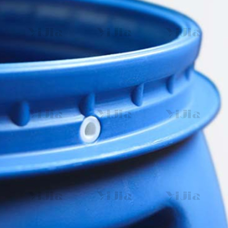 翌嘉YJ40621013法兰桶耐酸碱化工废液桶泔水桶带盖水桶 120L高清大图