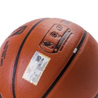 SPALDING斯伯丁旗舰店NBA职业比赛用球室内室外通用篮球PU七号篮球(标准男子比赛用球)74-570Y