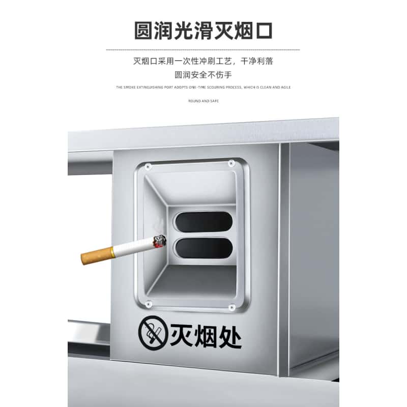 鑫木樽户外垃圾桶94cm个高清大图