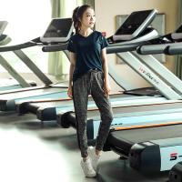 胖mm加肥加大码速干锻炼衣服女运动套装健身房夏季宽松胖mm200斤