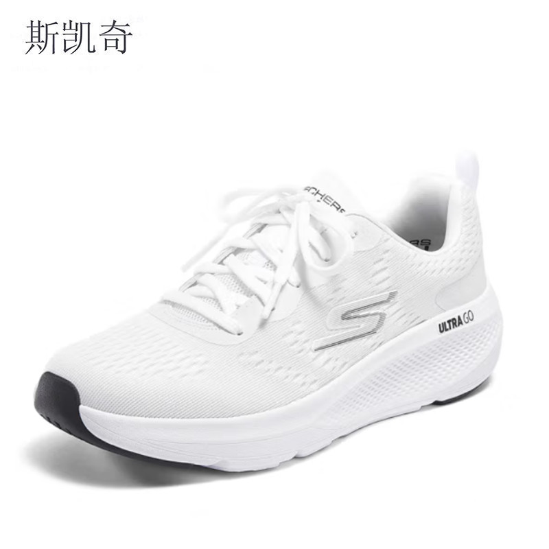 斯凯奇 女夏季减震小白鞋128319-WHT双高清大图