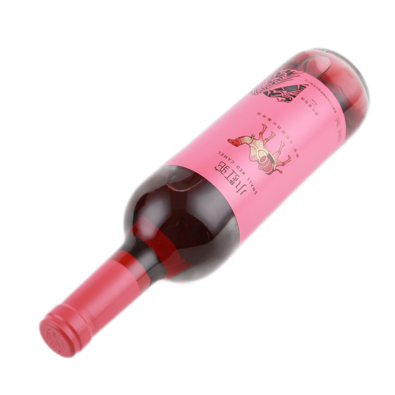 新疆红酒峰菲小红驼桃红葡萄酒天山河谷半甜美酒高清大图