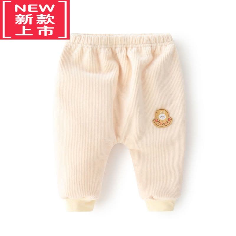 可莉允婴儿长裤秋冬加绒宝宝大PP裤子男童灯芯绒保暖裤女宝0-1岁屁屁裤图片