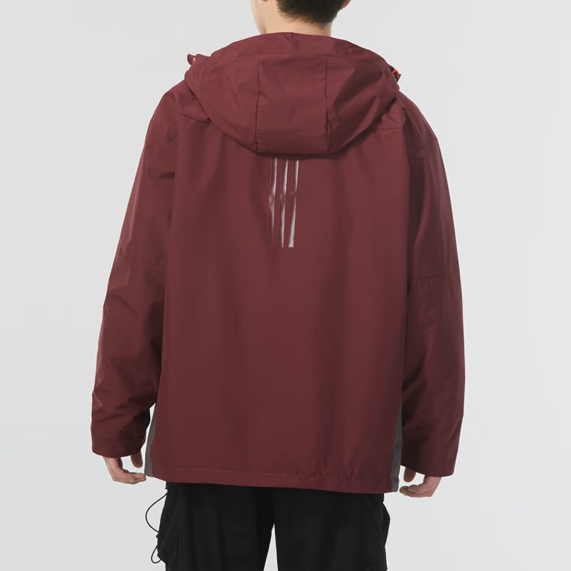 阿迪达斯(adidas)男装 新款外套运动服户外训练防风衣跑步健身连帽夹克JE8577 ZP高清大图