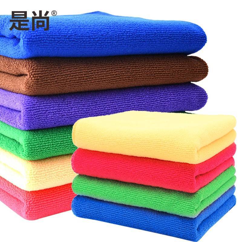 是尚 蓝色吸水抹布35*35cm 20条装