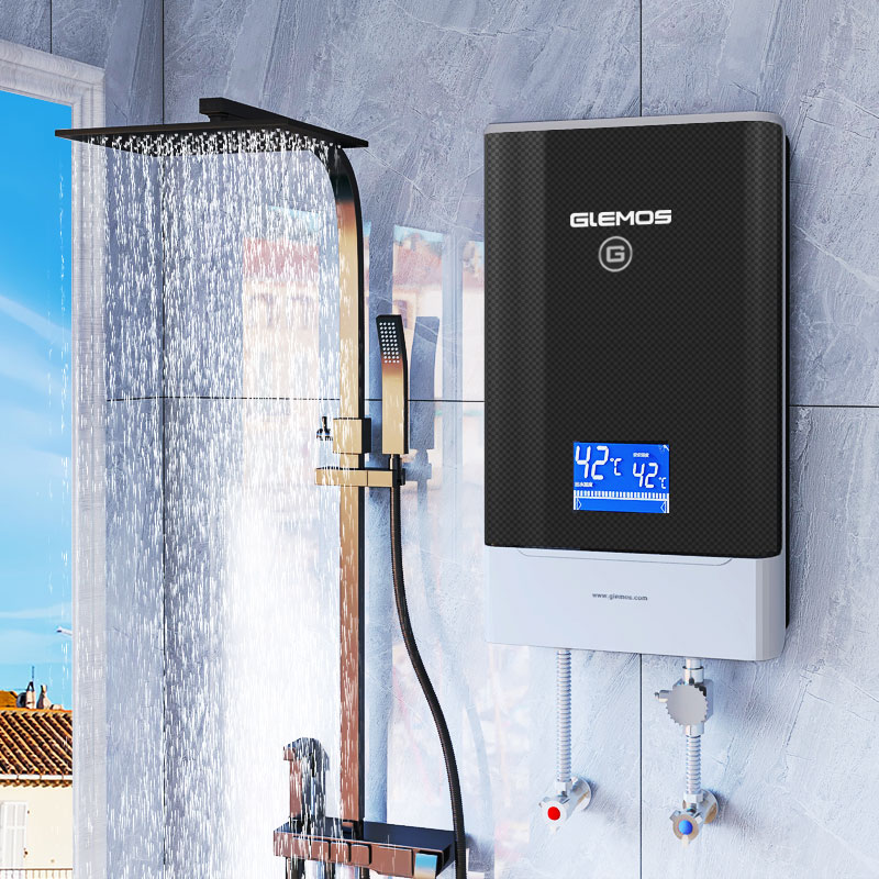式电热水器淋浴洗澡家用大水量浴缸洗380v直热式热水器gl5-15kw-黑色