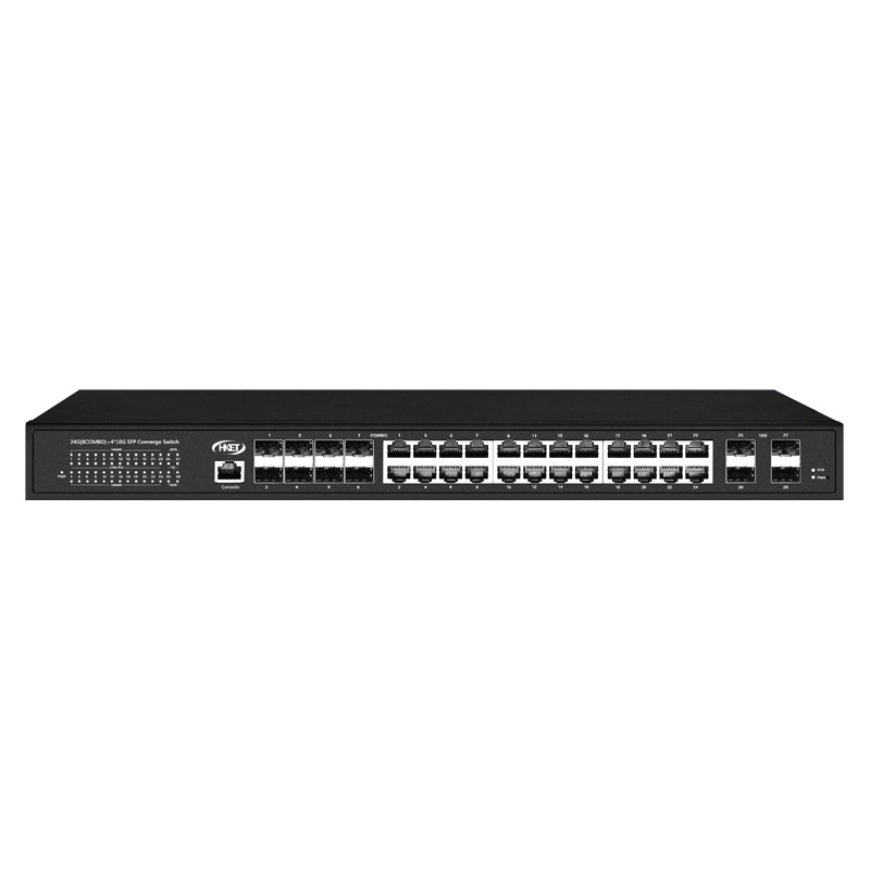 华科亿通 万兆三层24千兆电8千兆复用光4万兆SFP+端口核心交换机 HKET 12408W