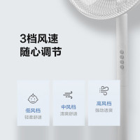 美菱 电风扇五叶扇节能 三挡风速 摇头送风 直径350mm大风量 MPF-L2