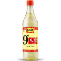 恒顺 9度白米醋 500ml/瓶 零添加剂 可泡醋蛋液蒜姜凉拌菜腌制小菜 2瓶