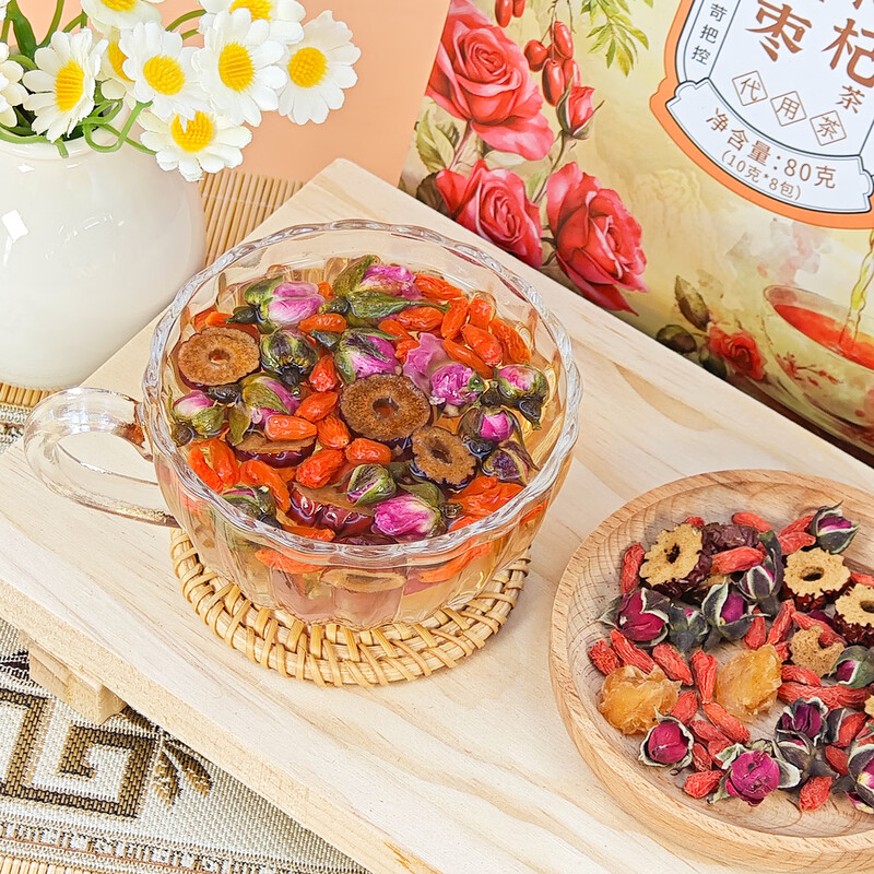 知福胖大海菊花罗汉果茶独立三角包组合花茶高清大图