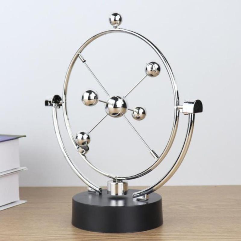 桌上反重力永动机牛顿力学小摆件电脑桌解压混沌摆创意书桌装饰