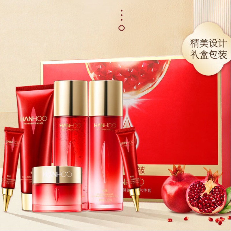 韩后 红石榴红茶酵素精粹六件套高清大图