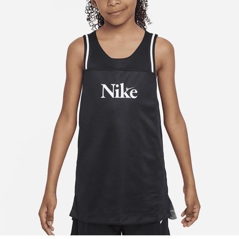 NIKE耐克背心运动休闲速干透气双面穿大童篮球上衣FD4010-010 D图片