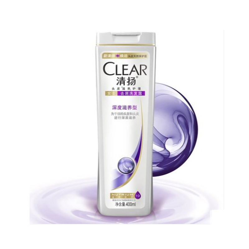 清扬(CLEAR) 女士去屑洗发露深度养护型白瓶 12X400G