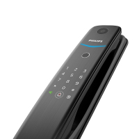 飞利浦(Philips)DDL702K可视WiFi远程开锁家用推拉式智能锁 曜石黑