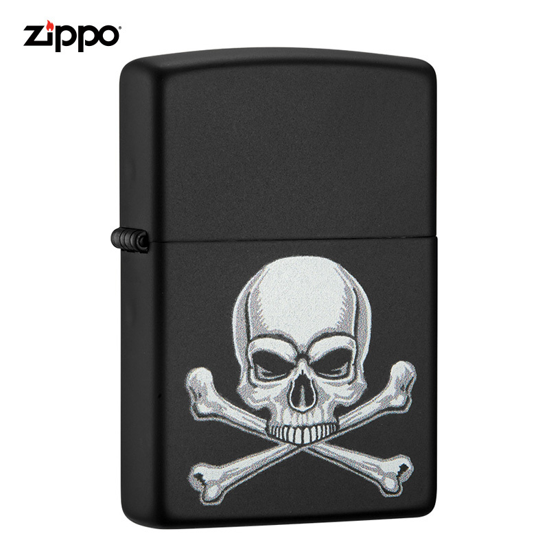 zippo芝宝打火机美国原装进口ZIPPO之宝防风煤油打火机个性神秘骷髅29917-072407