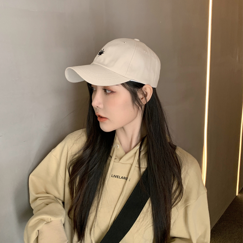 帽子女春秋韩版潮牌ins鸭舌帽百搭防晒遮阳帽男太阳帽夏季棒球帽 藏青(光板) 可调节