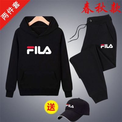 秋冬套装新款帽衫男女款运动休闲卫衣卫裤两件套加绒加大套装