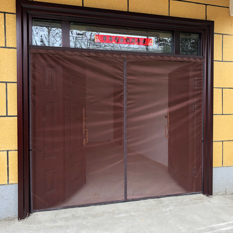 铝合金铁门魔术贴门帘大门免自吸门帘子打孔磁性定制防蚊窗网防蝇