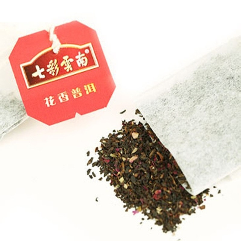 七彩云南 花香普洱(玫瑰熟茶)袋泡茶50g/盒(25包)